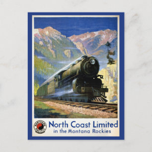 Carte Postale Affiche Vintage voyage de North Coast Limited rest