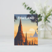 Carte Postale Affiche Vintage voyage en Thaïlande (Debout devant)