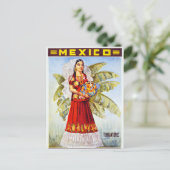 Carte Postale Affiche Vintage voyage mexicaine restaurée (Debout devant)