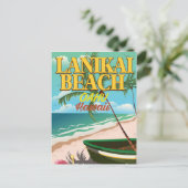 Carte Postale affiche voyage de lanikai Beach Hawaii (Debout devant)