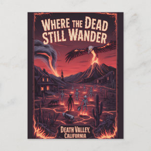 Carte Postale Affiche Western de la Vallée de la Mort en Califor
