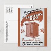 Carte Postale Affiche WPA de l'extérieur (Devant / Derrière)