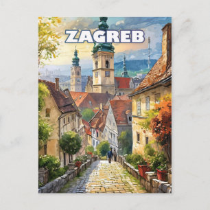 Carte Postale Affiche Zagreb, où chaque coin recèle un trésor ca