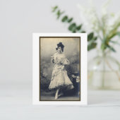 Carte Postale Afficher la fille Risque Français (Debout devant)