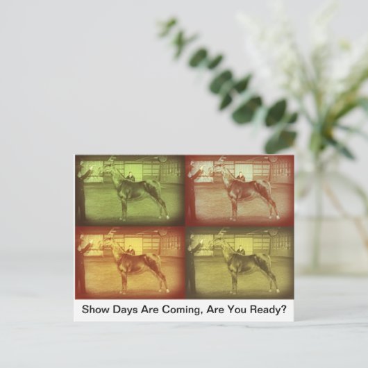 Carte Postale Afficher les jours (Debout devant)