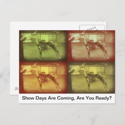 Carte Postale Afficher les jours (Devant / Derrière)