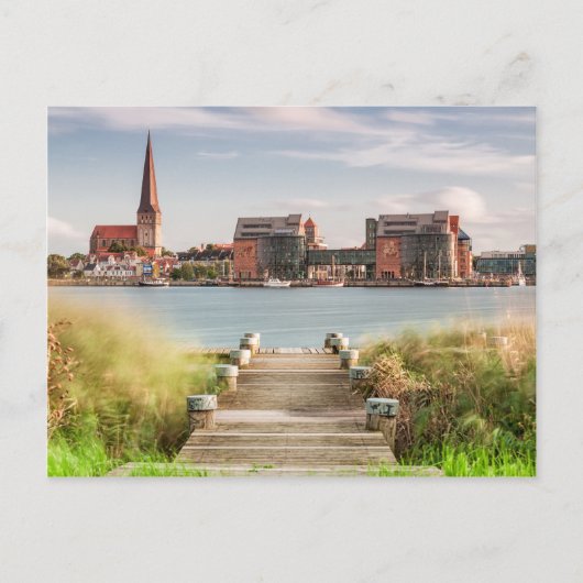 Carte Postale Afficher vers Rostock (Devant)