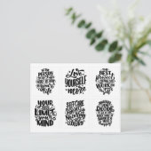 CARTE POSTALE AFFIRMATION (Debout devant)