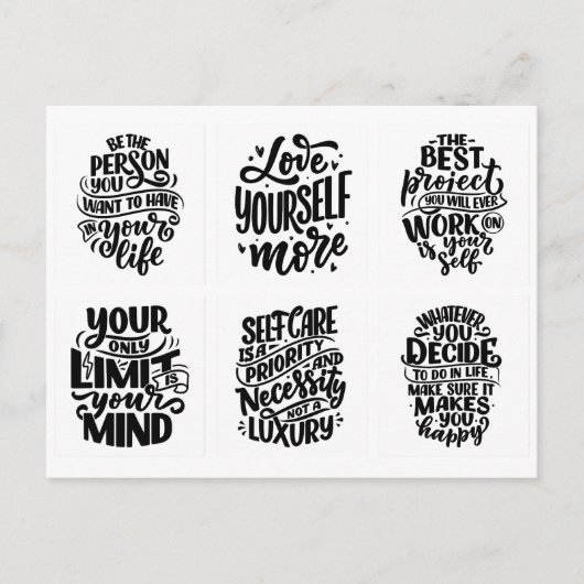 CARTE POSTALE AFFIRMATION (Devant)