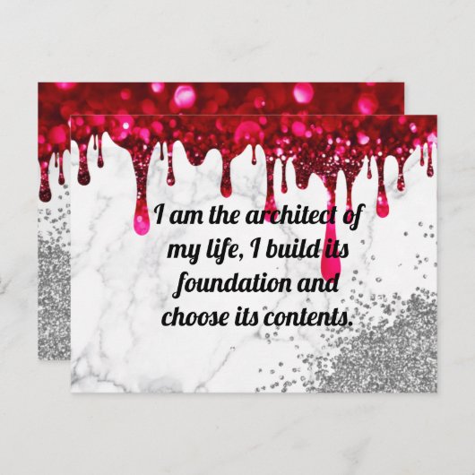 Carte Postale Affirmation (Devant / Derrière)