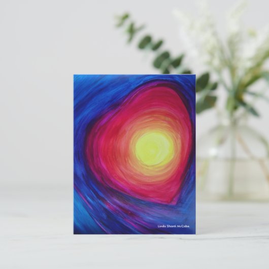 Carte Postale affirmation d'abondance (Debout devant)