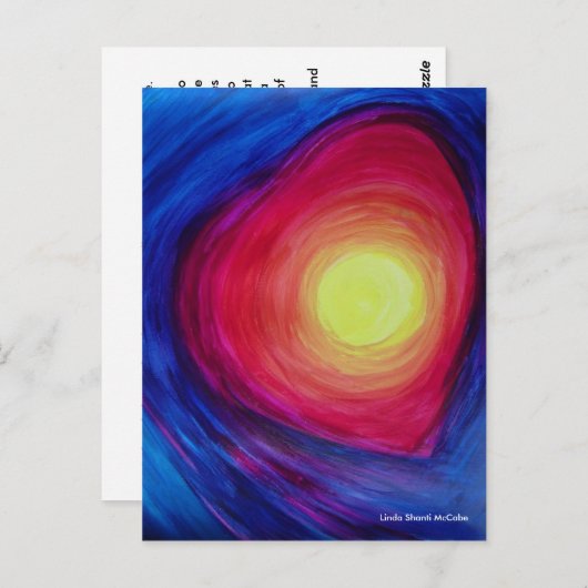 Carte Postale affirmation d'abondance (Devant / Derrière)