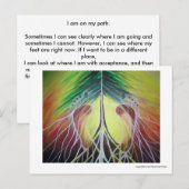 Carte Postale Affirmation d'avoir raison là où vous devez être (Devant / Derrière)