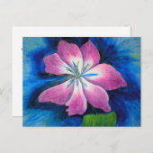 Carte Postale affirmation de la fleur de pardon (Devant / Derrière)