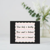 Carte Postale Affirmation de l'âme du corps (Debout devant)