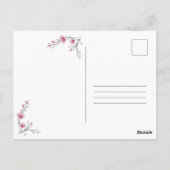 Carte Postale Affirmation Inspirante Fleur Rose (Dos)