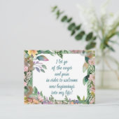 Carte Postale Affirmation Positive Abandonner la Douleur et la C (Debout devant)