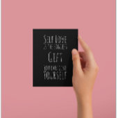 Carte Postale Affirmation positive de l'amour personnel