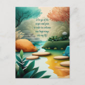 Carte Postale Affirmation Positive Laissant Partir De Douleur Et (Devant)