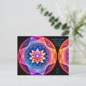 Carte Postale Affirmation Positive Laissant Partir De Douleur Et (Debout devant)