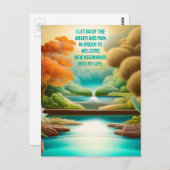 Carte Postale Affirmation Positive Laissant Partir De Douleur Et (Devant / Derrière)