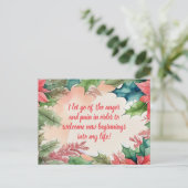 Carte Postale Affirmation Positive Laissant Partir De Douleur Et (Debout devant)