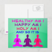 Carte postale Affirmation quotidienne (Devant / Derrière)