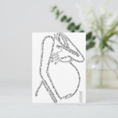 Carte Postale Affirmations de naissance (Debout devant)