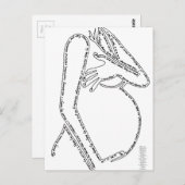 Carte Postale Affirmations de naissance (Devant / Derrière)