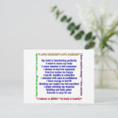 Carte Postale Affirmations positives (Debout devant)