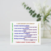 Carte Postale Affirmations positives (Debout devant)