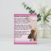 Carte Postale Afghan Designed - Poème maman (Debout devant)