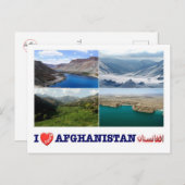 Carte Postale Afghanistan - J'aime - (Devant / Derrière)
