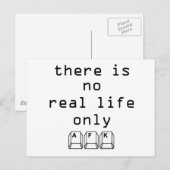 Carte Postale AFK uniquement (Devant / Derrière)