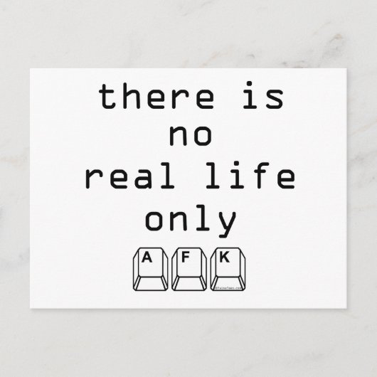 Carte Postale AFK uniquement (Devant)
