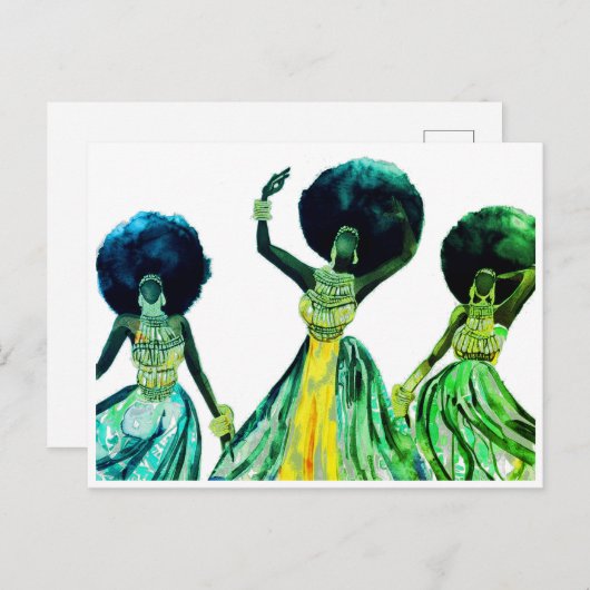 CARTE POSTALE AFRICAIN (Devant / Derrière)