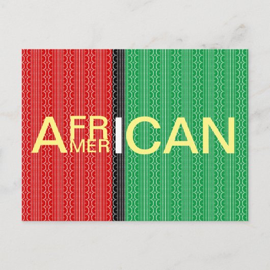 Carte Postale Africain-Américain (Devant)