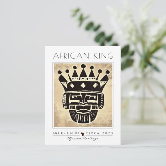 CARTE POSTALE AFRICAIN KING (Debout devant)