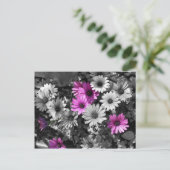 Carte postale africaine BW Floral (Debout devant)