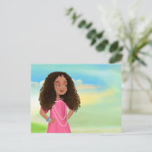 Carte postale africaine fille (Debout devant)