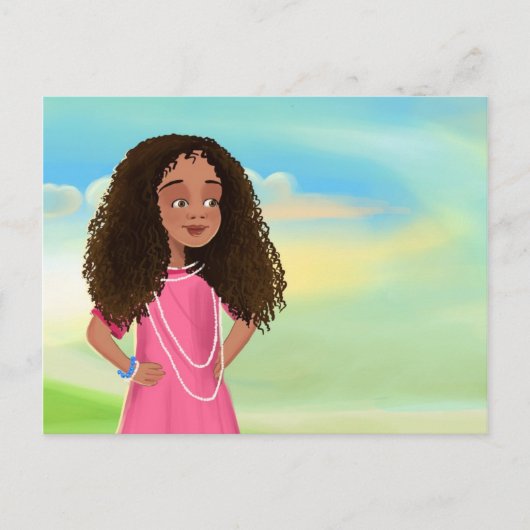 Carte postale africaine fille (Devant)