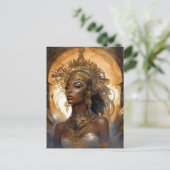 Carte Postale African American Black Goddess Queen Imaginaire Ar (Debout devant)