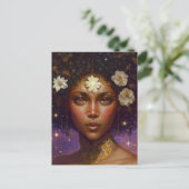 Carte Postale African American Black Goddess Queen Imaginaire Ar (Debout devant)