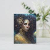 Carte Postale African American Black Goddess Queen Imaginaire Ar (Debout devant)