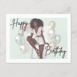 Carte Postale African American Black Queen Melanin Sista Shopp