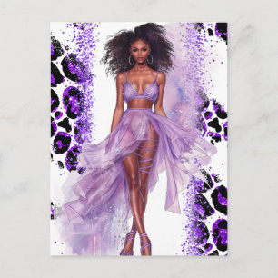 Carte Postale African American Black Queen Melanin Sista Shopp