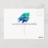 Carte Postale African American Woman Buble gum Pop art (Dos)