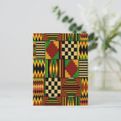 Carte Postale African Royal Kente Cloth Design (Debout devant)