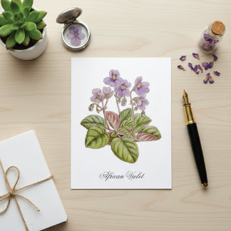 Carte Postale African Violet Curtis Botanical