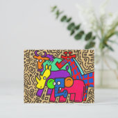 Carte postale African Wildlife Art (Debout devant)